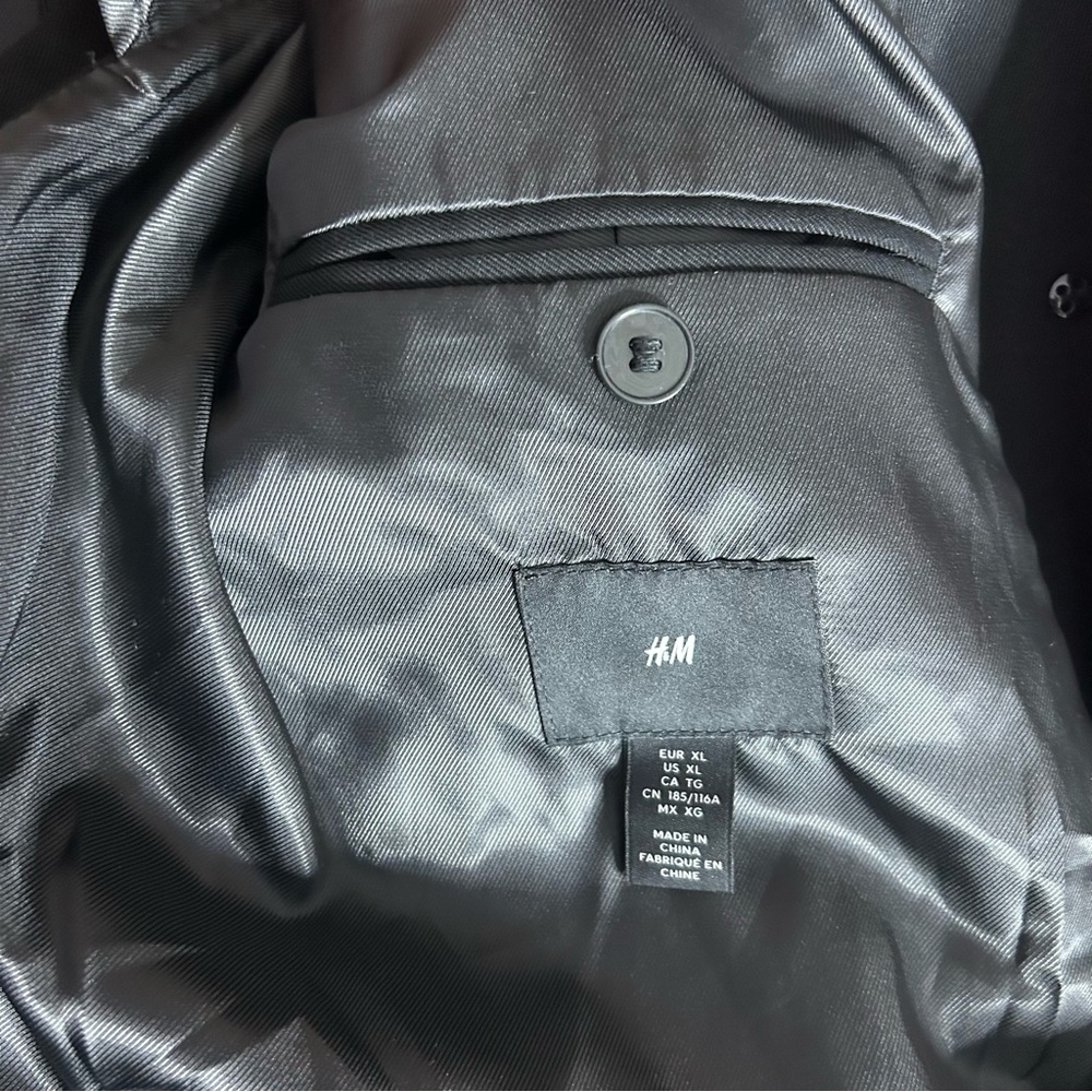 H&M RELAXED-FIT DOUBLE-BREASTED TWILL COAT (Size XL) - Picture 10 of 10